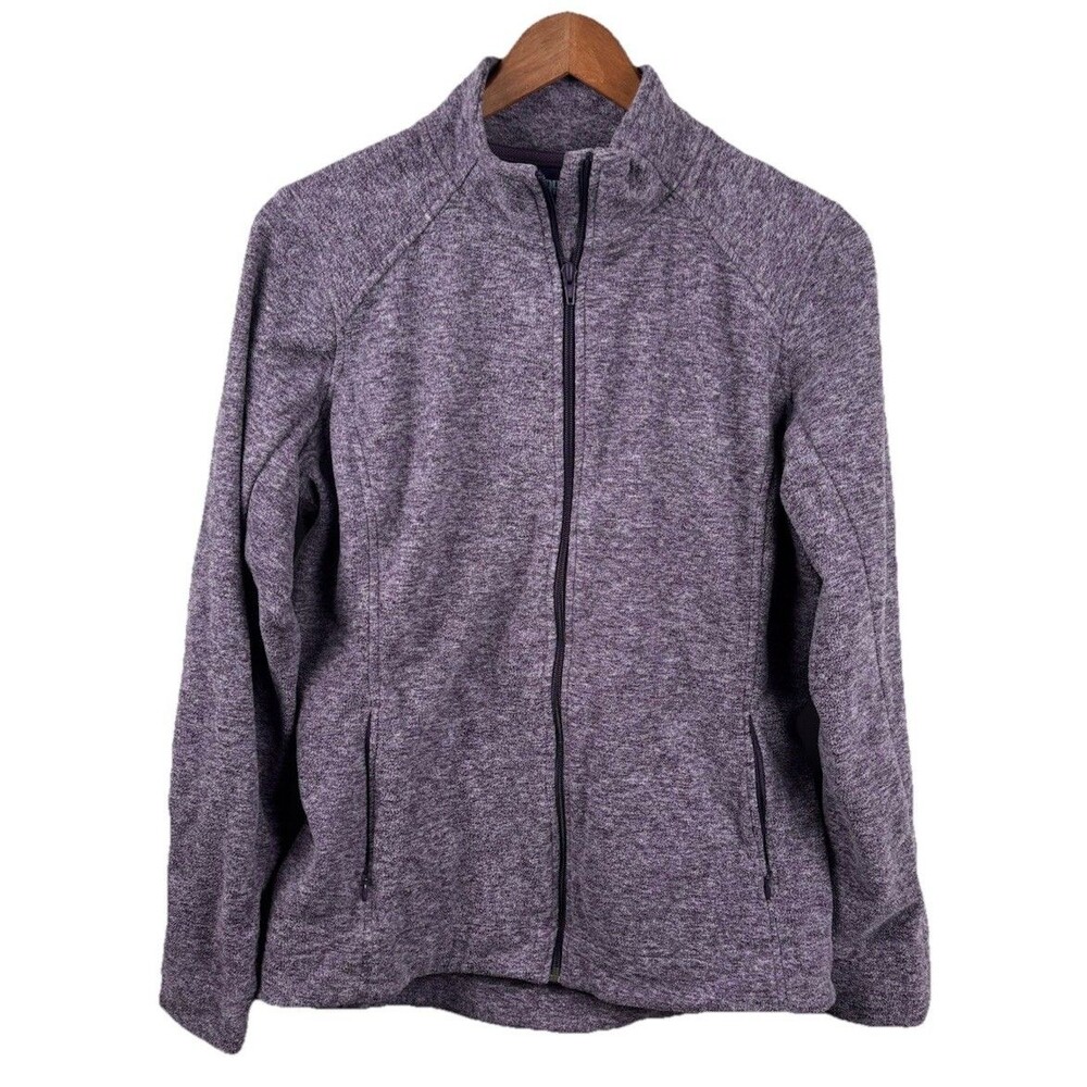 Duluth Trading Co Full Zip Fleece Jacket Women's Medium Purple